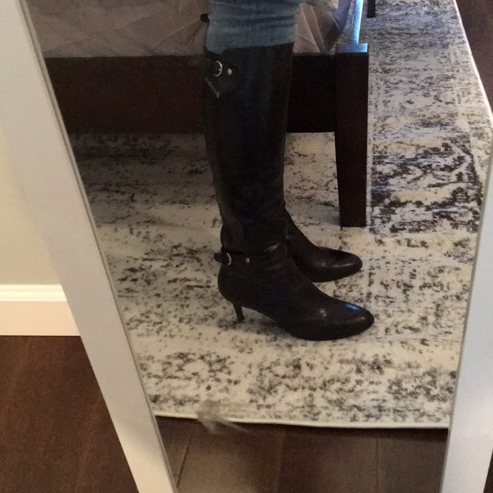 Nine West black boots, size 8